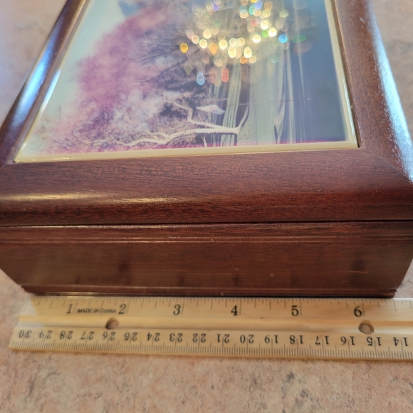 Wooden Box ~ Jewelry ~ Keepsake ~ Casa Colina Golf Course Motif ~ Memento Box - Picture 14 of 16